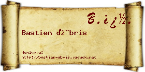 Bastien Ábris névjegykártya